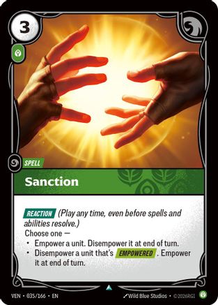 Sanction (035/166) - Vendetta | Grognard Games
