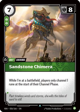 Sandstone Chimera (036/166) - Vendetta Foil | Grognard Games