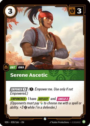 Serene Ascetic (030/166) - Vendetta Foil | Grognard Games