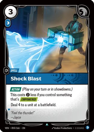 Shock Blast (059/166) - Vendetta Foil | Grognard Games