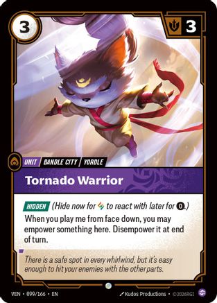 Tornado Warrior (099/166) - Vendetta Foil | Grognard Games
