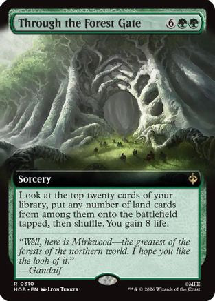 Through the Forest Gate (Extended Art) (HOB-310) - The Hobbit Foil | Grognard Games