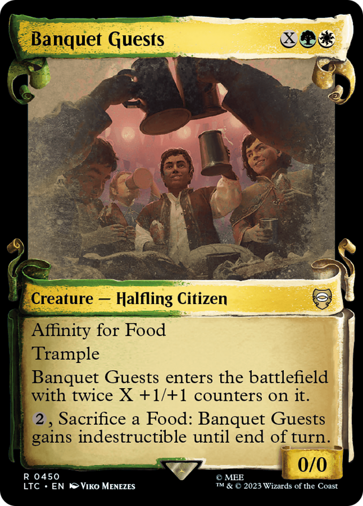 Banquet Guests (LTC-450) - Tales of Middle-earth Commander: (Showcase) Foil | Grognard Games