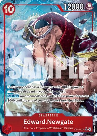 Edward.Newgate (005) (Alternate Art) (OP17-005) - The World's Strongest Warriors Foil | Grognard Games