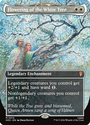 Flowering of the White Tree (Borderless) (HOC-014) - The Hobbit: Eternal-Legal | Grognard Games