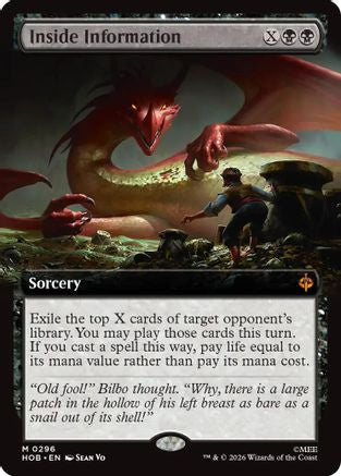 Inside Information (Extended Art) (HOB-296) - The Hobbit Foil | Grognard Games