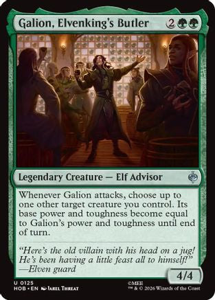 Galion, Elvenking's Butler (HOB-125) - The Hobbit Foil | Grognard Games