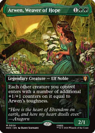 Arwen, Weaver of Hope (Borderless) (HOC-024) - The Hobbit: Eternal-Legal | Grognard Games