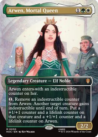Arwen, Mortal Queen (Borderless) (HOC-030) - The Hobbit: Eternal-Legal Foil | Grognard Games