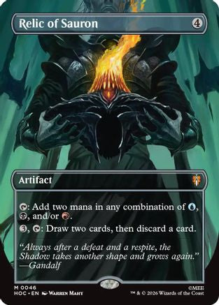 Relic of Sauron (Borderless) (HOC-046) - The Hobbit: Eternal-Legal Foil | Grognard Games