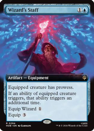 Wizard's Staff (Extended Art) (HOB-294) - The Hobbit Foil | Grognard Games