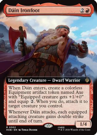 Dain Ironfoot (Extended Art) (HOB-302) - The Hobbit Foil | Grognard Games