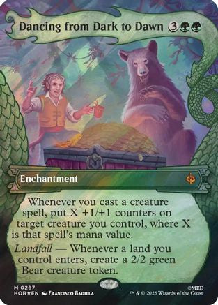 Dancing from Dark to Dawn (Showcase) (Surge Foil) (HOB-267) - The Hobbit Foil | Grognard Games
