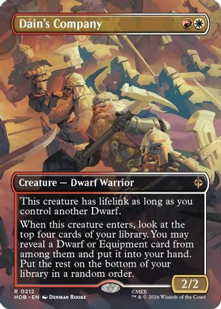 Dain's Company (Borderless) (HOB-212) - The Hobbit Foil | Grognard Games