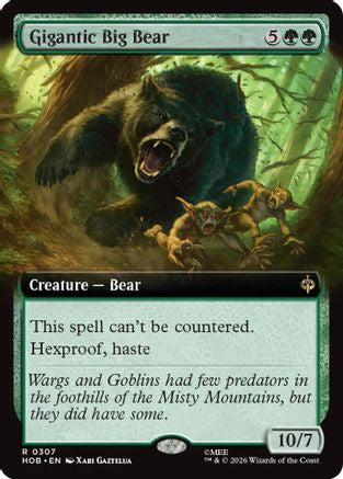 Gigantic Big Bear (Extended Art) (HOB-307) - The Hobbit Foil | Grognard Games