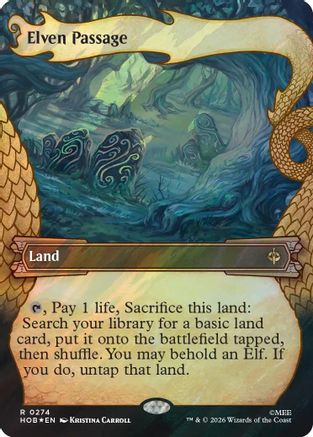 Elven Passage (Showcase) (Surge Foil) (HOB-274) - The Hobbit Foil | Grognard Games