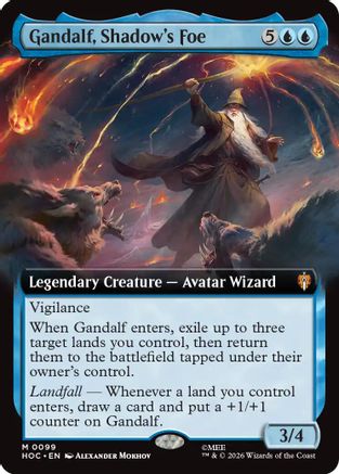 Gandalf, Shadow's Foe (Extended Art) (HOC-099) - The Hobbit: Eternal-Legal | Grognard Games