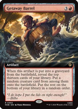 Getaway Barrel (Extended Art) (HOB-303) - The Hobbit | Grognard Games