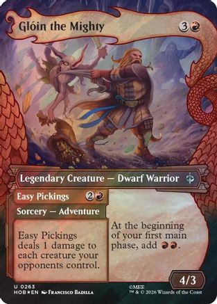 Gloin the Mighty (Showcase) (Surge Foil) (HOB-263) - The Hobbit Foil | Grognard Games