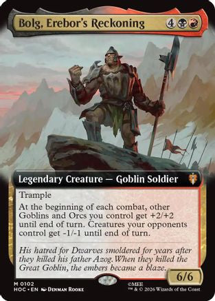 Bolg, Erebor's Reckoning (Extended Art) (HOC-102) - The Hobbit: Eternal-Legal | Grognard Games