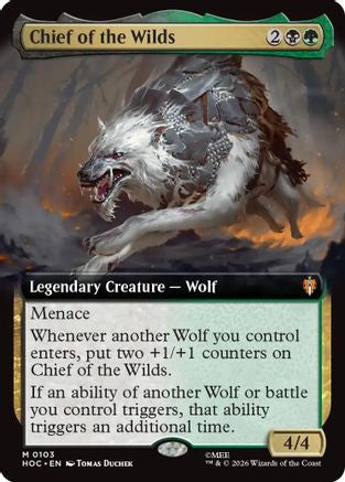 Chief of the Wilds (Extended Art) (HOC-103) - The Hobbit: Eternal-Legal Foil | Grognard Games