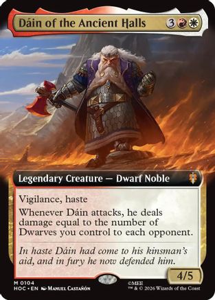 Dain of the Ancient Halls (Extended Art) (HOC-104) - The Hobbit: Eternal-Legal | Grognard Games