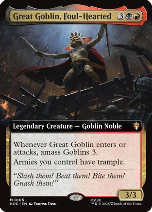Great Goblin, Foul-Hearted (Extended Art) (HOC-105) - The Hobbit: Eternal-Legal | Grognard Games