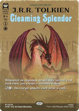 Gleaming Splendor (Borderless) (HOB-239) - The Hobbit | Grognard Games