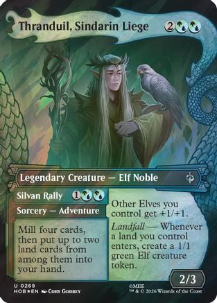 Thranduil, Sindarin Liege (Showcase) (Surge Foil) (HOB-269) - The Hobbit Foil | Grognard Games
