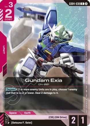Gundam Exia (GD04-038) (Event Pack 02) - Gundam Promotional Cards (GD04-038) Holofoil | Grognard Games