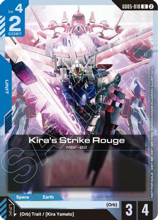 Kira's Strike Rouge (Event Pack 02) - Gundam Promotional Cards (GD05-010) Holofoil | Grognard Games