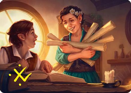 Belladonna Took Art Card (Gold-Stamped Signature) (ASHOB-002) - Art Series: The Hobbit | Grognard Games