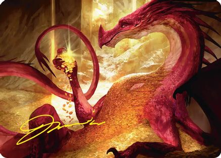 Gleaming Splendor Art Card (Gold-Stamped Signature) (ASHOB-004) - Art Series: The Hobbit | Grognard Games