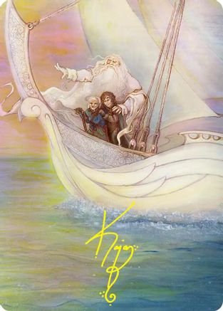 Dawn of a New Age Art Card (Gold-Stamped Signature) (ASHOB-026) - Art Series: The Hobbit | Grognard Games