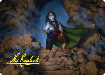 Bilbo, Thief in the Night Art Card (Gold-Stamped Signature) (ASHOB-007) - Art Series: The Hobbit | Grognard Games