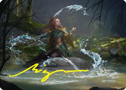 Mirkwood Meditator Art Card (Gold-Stamped Signature) (ASHOB-010) - Art Series: The Hobbit | Grognard Games