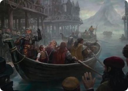 Uneasy Partings Art Card (ASHOB-014) - Art Series: The Hobbit | Grognard Games