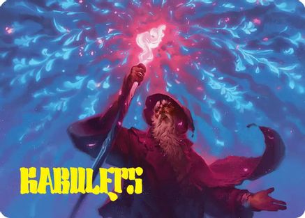 Wizard's Staff Art Card (Gold-Stamped Signature) (ASHOB-015) - Art Series: The Hobbit | Grognard Games