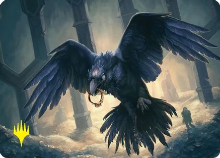 Most Decrepit Old Bird Art Card (Gold-Stamped) (ASHOB-042) - Art Series: The Hobbit | Grognard Games
