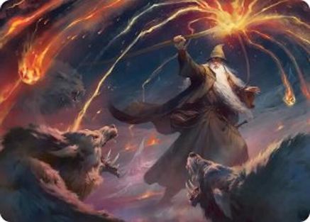 Gandalf, Shadow's Foe Art Card (ASHOB-046) - Art Series: The Hobbit | Grognard Games