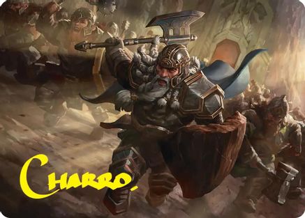 Thorin, Mountain-king Art Card (Gold-Stamped Signature) (ASHOB-019) - Art Series: The Hobbit | Grognard Games