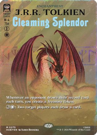 Gleaming Splendor (Borderless) (Surge Foil) (HOB-275) - The Hobbit Foil | Grognard Games