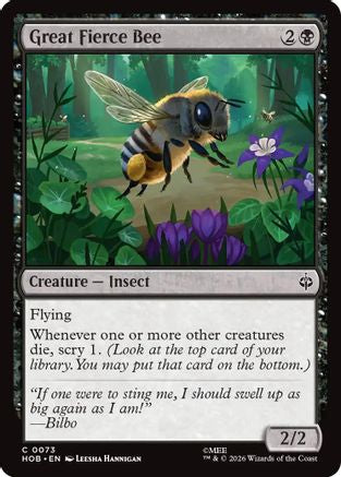 Great Fierce Bee (HOB-073) - The Hobbit Foil | Grognard Games