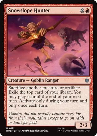 Snowslope Hunter (HOB-112) - The Hobbit Foil | Grognard Games