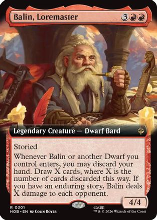 Balin, Loremaster (Extended Art) (HOB-301) - The Hobbit Foil | Grognard Games