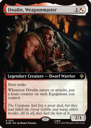 Dwalin, Weaponmaster (Extended Art) (HOB-311) - The Hobbit | Grognard Games