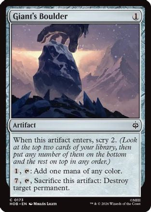 Giant's Boulder (HOB-173) - The Hobbit Foil | Grognard Games