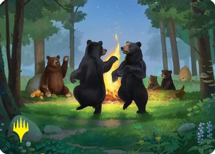 Dancing from Dark to Dawn Art Card (Gold-Stamped) (ASHOB-021) - Art Series: The Hobbit | Grognard Games