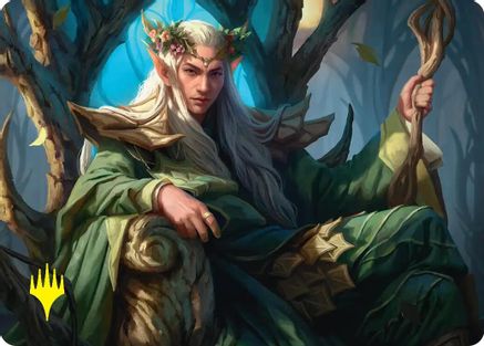 Thranduil, the Elvenking Art Card (Gold-Stamped) (ASHOB-022) - Art Series: The Hobbit | Grognard Games