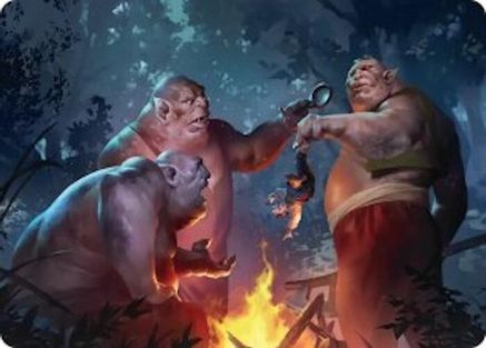 Tom, Bert, and William Art Card (ASHOB-025) - Art Series: The Hobbit | Grognard Games
